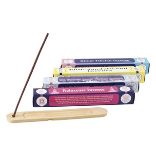 Siddhartha Incense Gift Pack - Rucherstbchen Geschenkpackung **4x25 Stbchen + Halter**