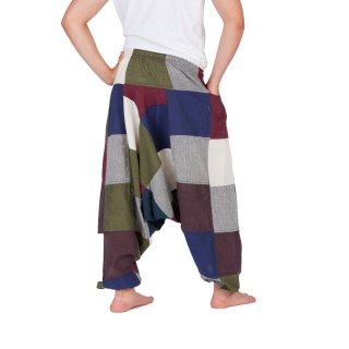 Bunte Patchwork Aladinhose M/L