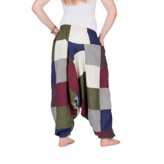 Bunte Patchwork Aladinhose M/L