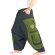 Goa Aladinhose "Blume des Lebens" schwarz/grün XXL