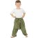 Haremshose für Kinder "Stripe" grün 122/128