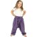 Haremshose für Babys "Stripe" lila 56/62