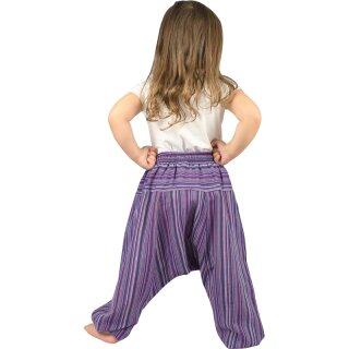 Haremshose fr Babys Stripe lila 68/74