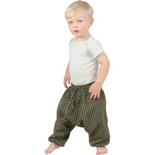 Haremshose fr Babys Stripe rasta 68/74