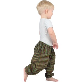 Haremshose fr Babys Stripe rasta 68/74