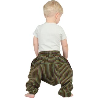 Haremshose fr Babys Stripe rasta 68/74