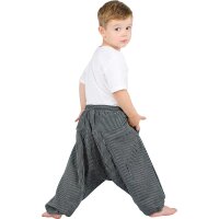 Haremshose für Kinder "Stripe" schwarz 128/134