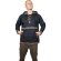 Baja Hoodie mit Ethnomuster schwarz M