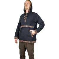Baja Hoodie mit Ethnomuster schwarz S