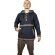 Baja Hoodie mit Ethnomuster schwarz S