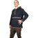Baja Hoodie mit Ethnomuster schwarz S