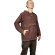 Baja Hoodie mit Ethnomuster braun M