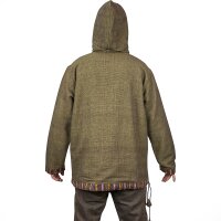 Baja Hoodie mit Ethnomuster grün M