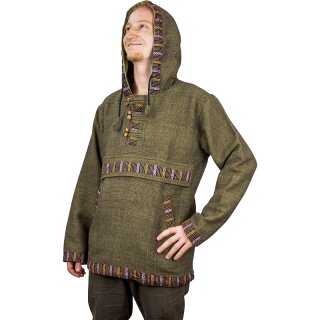 Baja Hoodie mit Ethnomuster grn XXL