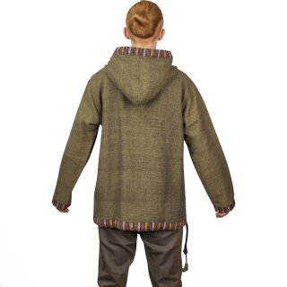 Baja Hoodie mit Ethnomuster grn XXL