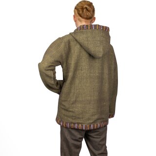 Baja Hoodie mit Ethnomuster grn XXL
