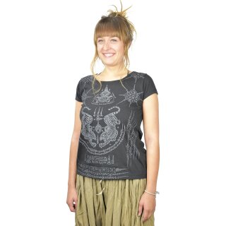 Thai Tempel Tattoo Women Shirt Tiger