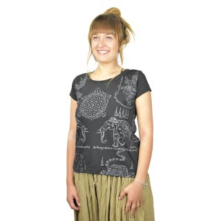 Thai Tempel Tattoo Frauen Shirt Turtle