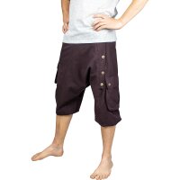 3/4 Pumphose "Five Buttons" braun L/XL