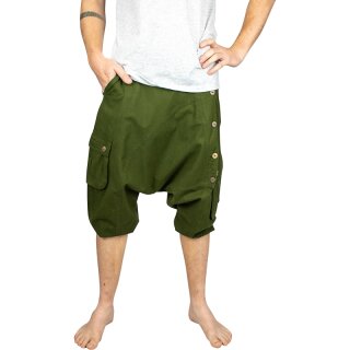 3/4 Pumphose Five Buttons grn L/XL