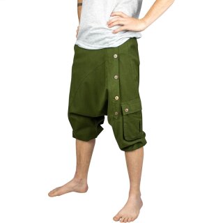 3/4 Pumphose Five Buttons grn L/XL