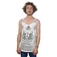 Thai Tempel Tattoo Tanktop "Tiger" weiss XL