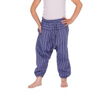 Haremshose für Kinder "Stripe" blau 104/110