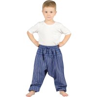 Haremshose fr Kinder Stripe blau 104/110