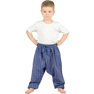 Haremshose fr Kinder Stripe blau 110/116