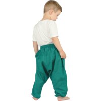 Haremshose für Kinder "Plain" flaschengrün 104/110