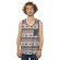 Tanktop mit Ethnomuster "Elephant" rot L