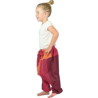 Haremshose für Kinder Sari rot 98/104