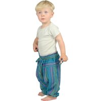 Haremshose für Kinder "Stripe" türkis 86/92