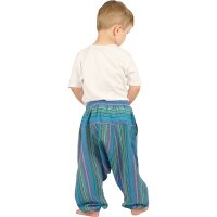 Haremshose für Kinder "Stripe" türkis 134/140