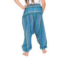 Haremshose für Kinder "Stripe" türkis 134/140