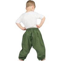 Haremshose für Kinder "Plain" grün 116/122