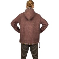 Baja Hoodie mit Ethnomuster braun XXL