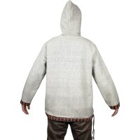 Baja Hoodie mit Ethnomuster grau XL