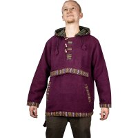 Baja Hoodie mit Ethnomuster rot XL