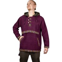 Baja Hoodie mit Ethnomuster rot XL