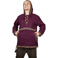 Baja Hoodie mit Ethnomuster rot XL