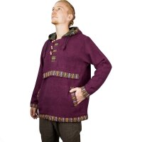 Baja Hoodie mit Ethnomuster rot XL