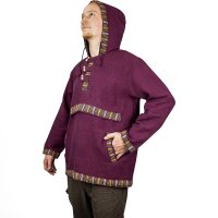 Baja Hoodie mit Ethnomuster rot XL