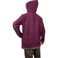 Baja Hoodie mit Ethnomuster rot XL