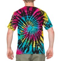 Batik T-Shirt "Psy" Schwarz/Bunt S