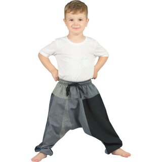 Haremshose fr Babys Sari schwarz 76/82