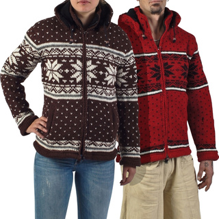 Norweger Wolljacke Snowflake