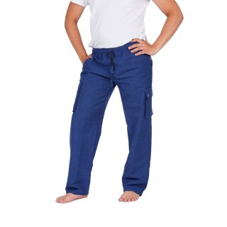 Feste & bequeme Cargohose blau M