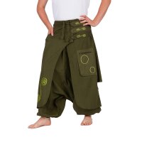 Aladinhose bestickt grn S