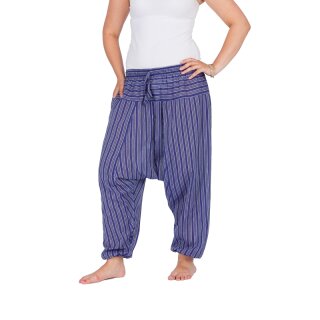 Aladinhose gestreift blau S